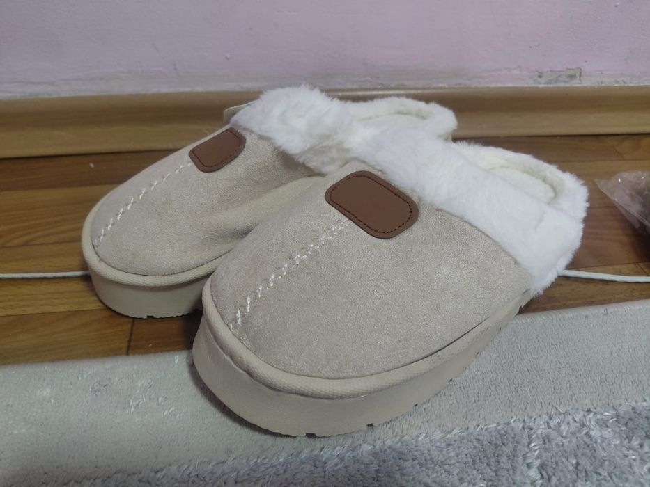 Домашние тапочки с мехом