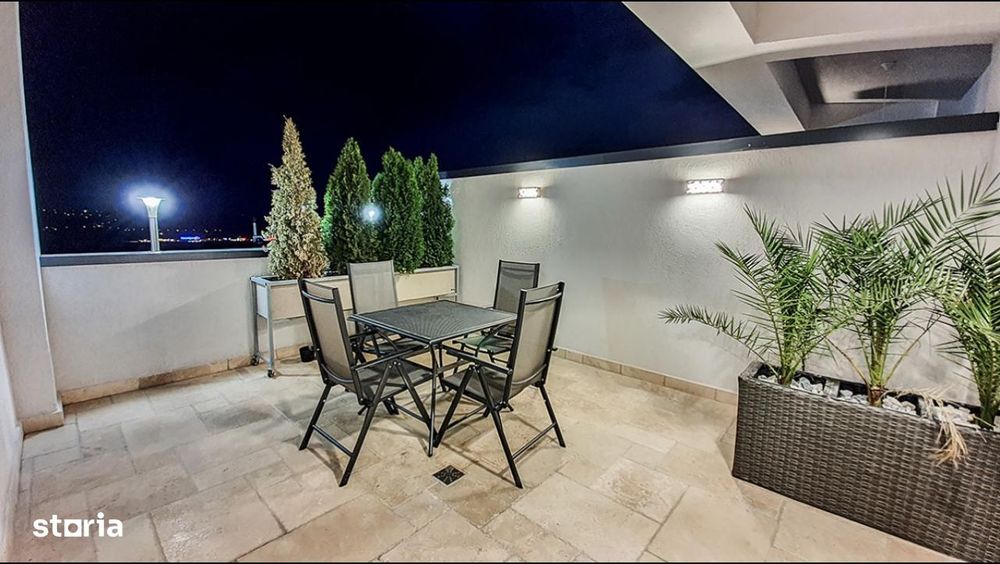 120.000 euro Pacurari-Popas 2c penthouse terasa mobilat utilat bl nou