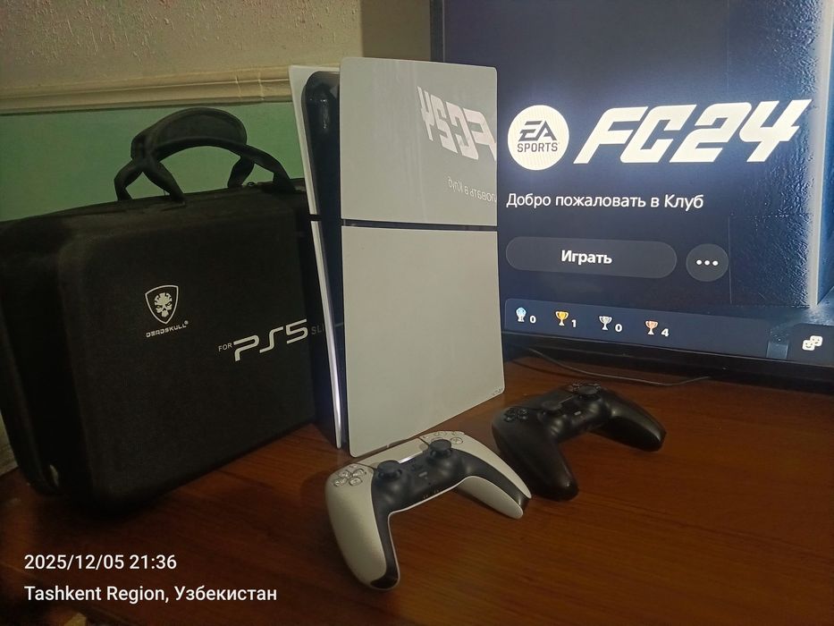 Ps5 slim 1TB SSD v:10.00 взлом версия в идеальном состоянии с гарантие