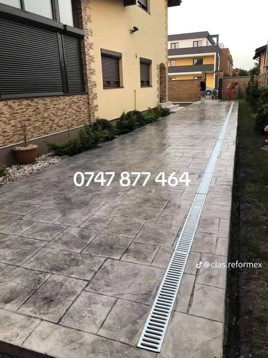 Beton amprentat/maturat /elicopterizat