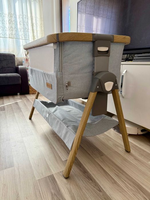 Бебешка кошара тип "Next to me" - KikkaBoo Nanna, Mint wood