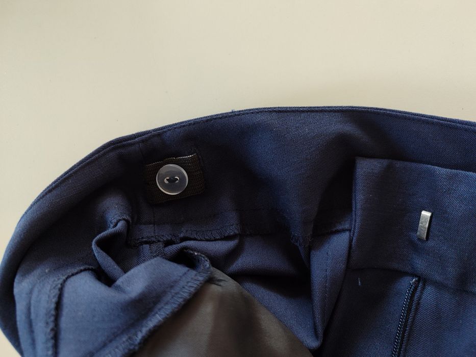 NOU Pantaloni stofa bleumarin, mărime L