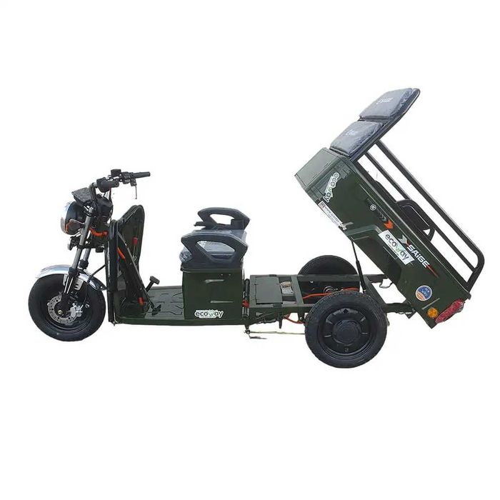 Карго триколка самосвал. Двигател – 1600W Батерия: 60V 20Ah