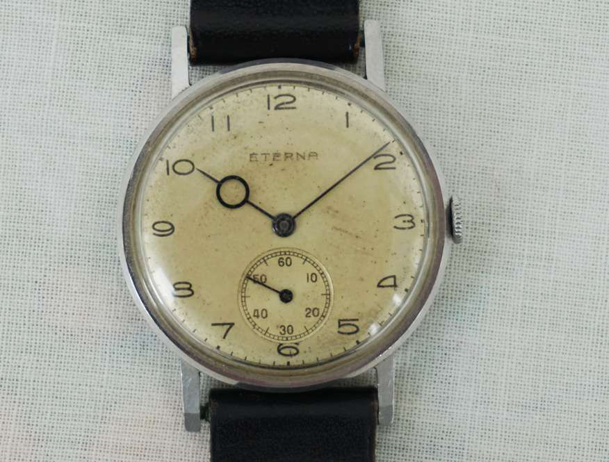 Ceas Eterna anii '30-'40, extraplat, rar, in stare exceptionala