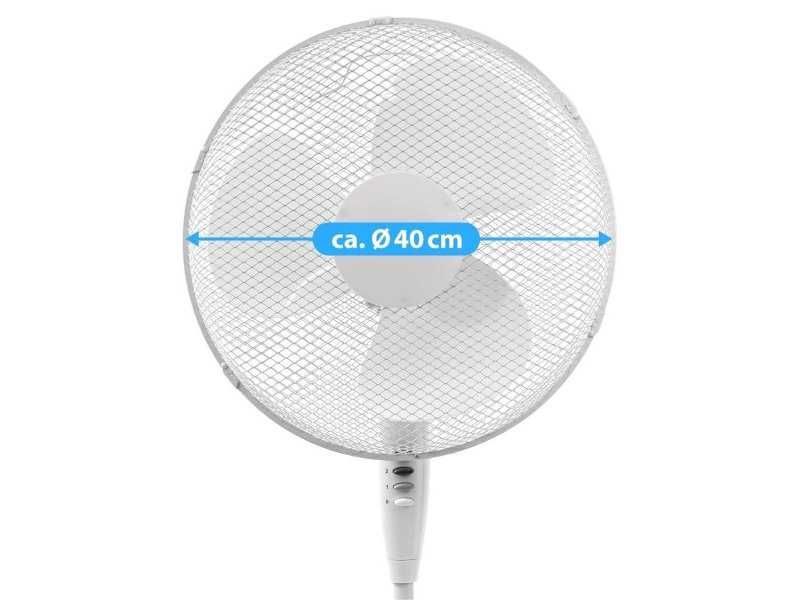 Вентилатор с Регулируема Височина и Наклон ITO Electronics, Бял