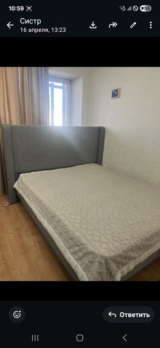 2х спальная кровать с матрасом