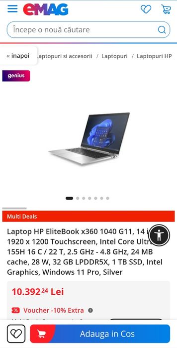 LAPTOP HP Elite X360 i7