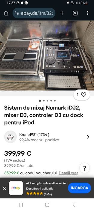 Muzica - mixer modern ultimele generatii, display color mare, USB. Primești 10% din prețul de vânzare dacă recomanzi produsul. Detalii în anunț.
