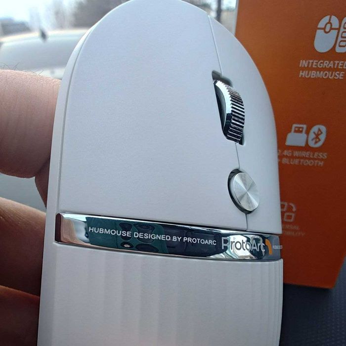 США ProtoArc Hub Mouse — мышь с USB-хабом, Bluetooth, 3 устройства США