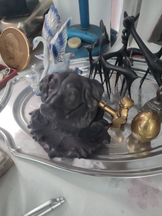 Колокольчик самовар пепельница утварь