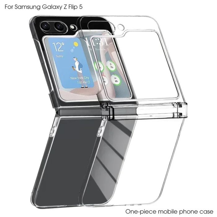 Samsung Z FLIP 5 Z FOLD 5 - Husa Plastic Clar Protectie Laterala