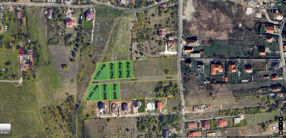 Teren de vanzare , strada Caisilor, zona Dealuri, Oncea