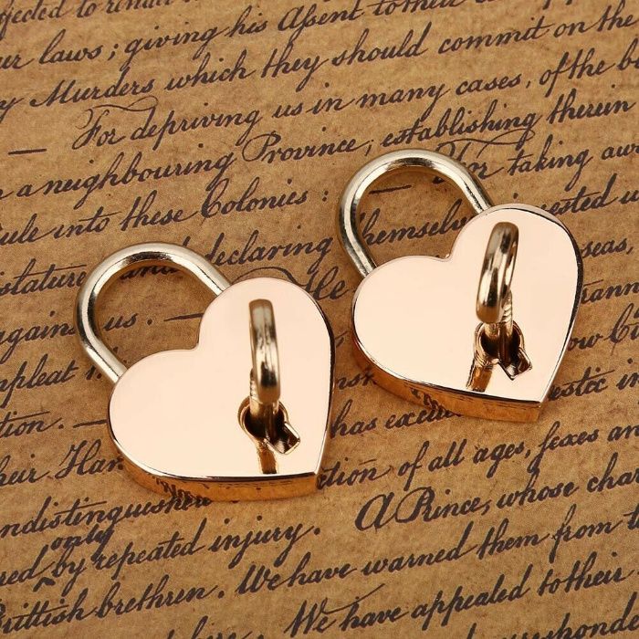 Lacat roz inima! Lacat inima! Nunta! Valentine`s Day!