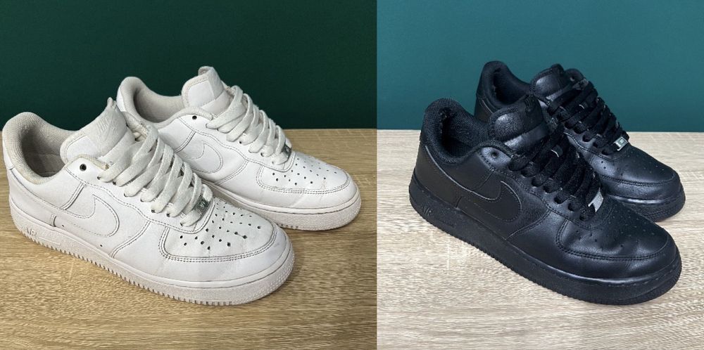 SET Nike Air Force 1 low - white / black ( 41 )