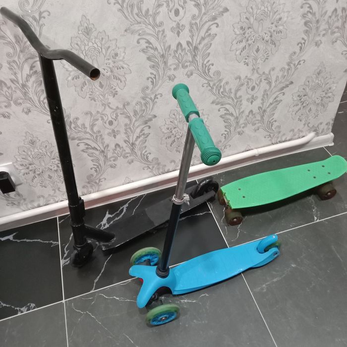 Самокат детский колеса светятся