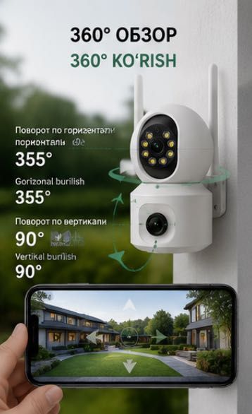 WiFi камера Smart kamera Wifi kamera 360 kamera ночное видение