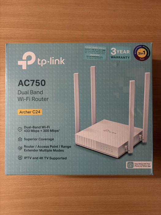 Wi-Fi рутер TP-Link Archer C24 (AC750)