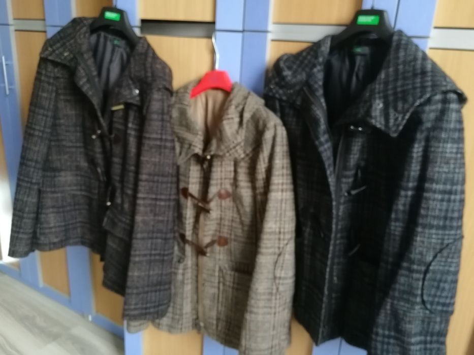 Paltoane noi ,,Benetton", Palton lână, Haină piele, Geacă