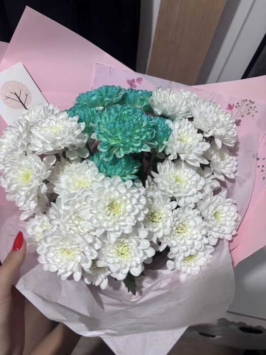 Цветы букет хризантемы