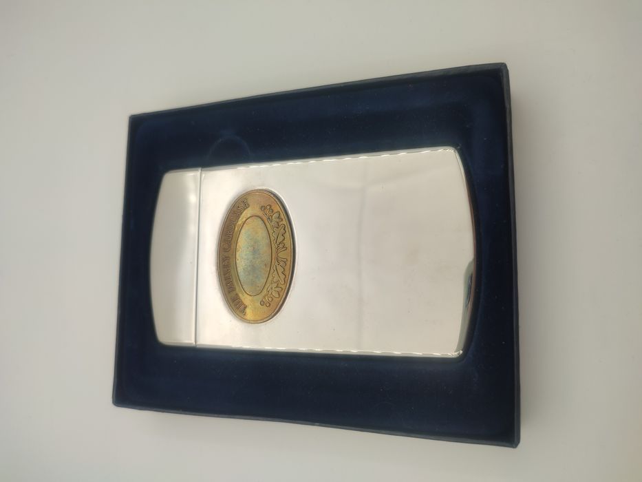 Калъф за визитки DALVEY с емблема от месинг