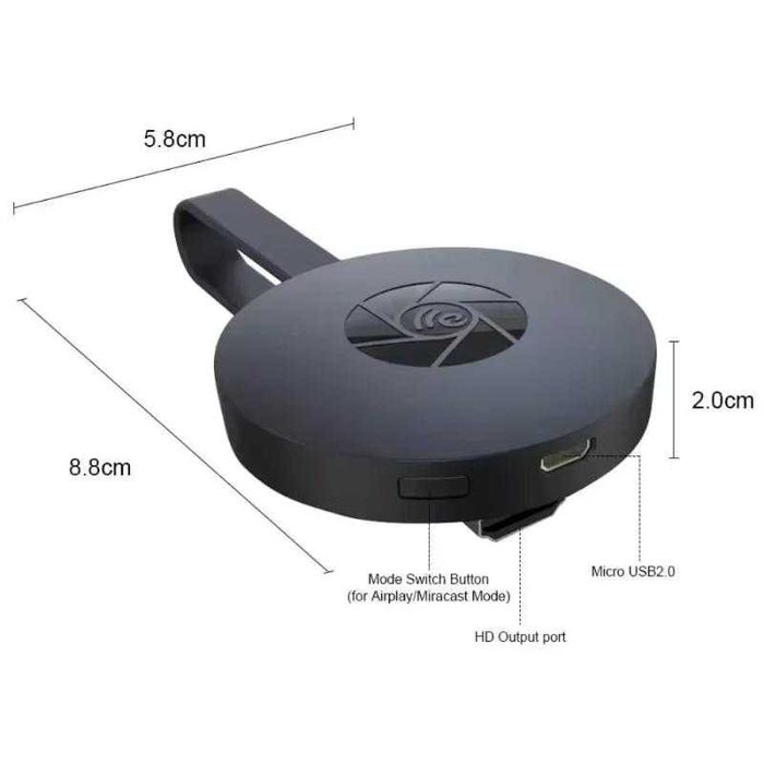 Smart устройство Google Chromecast, за безжично свързване на телевизор