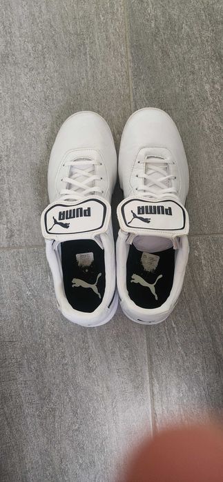 PUMA King Top TT Artificial Turf Shoe - White/White