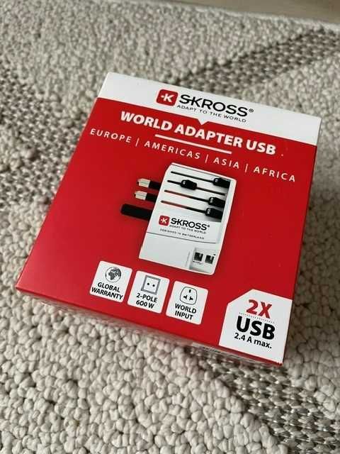 Adaptor priza SKROSS MUV 2 x USB-A - NOU