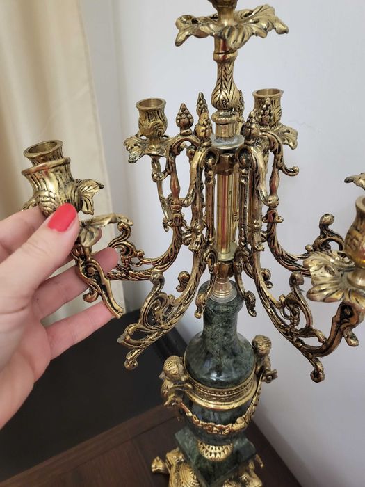 Бароков свещник/часовник