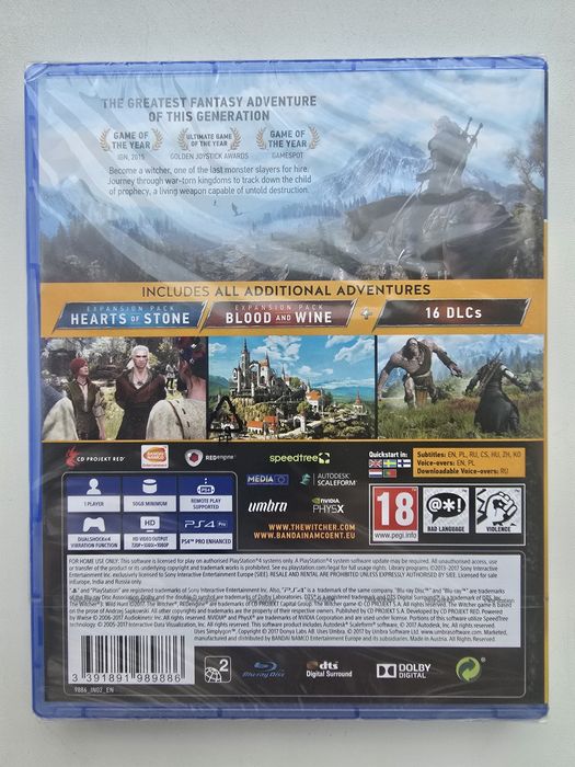 Игры на PS4, диски новые