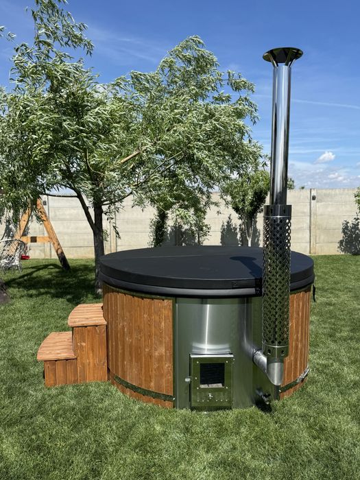 CIUBAR 6-8 persoane apa sarata/apa dulce, hidromasaj, aeromasaj 2.2m