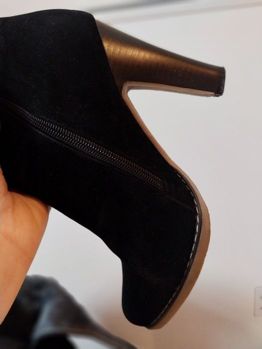 Сапоги зимние,каблук