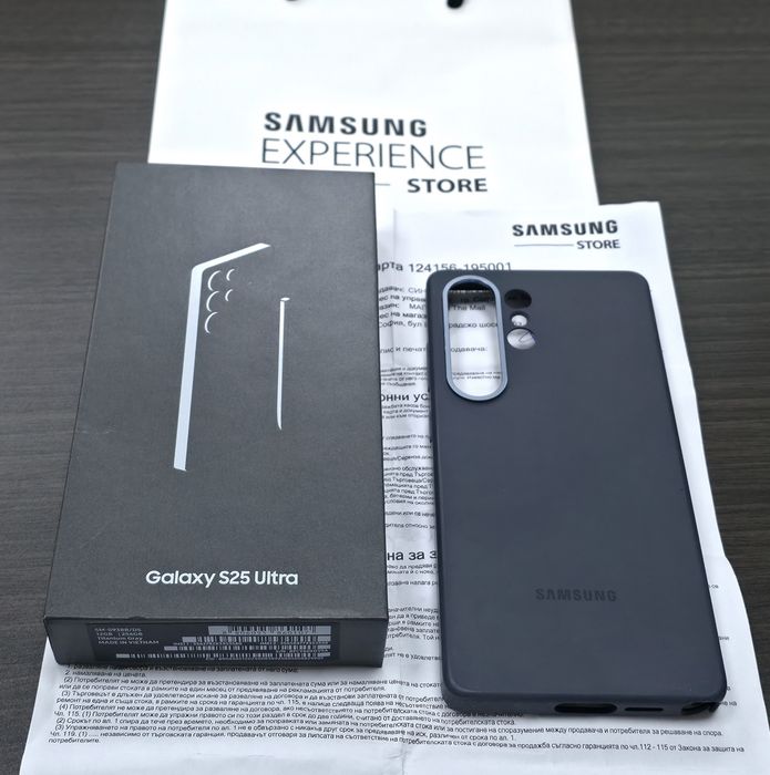 КАТО НОВ 256GB Samsung S25 Ultra Experience Store Гаранция 2027 Gray