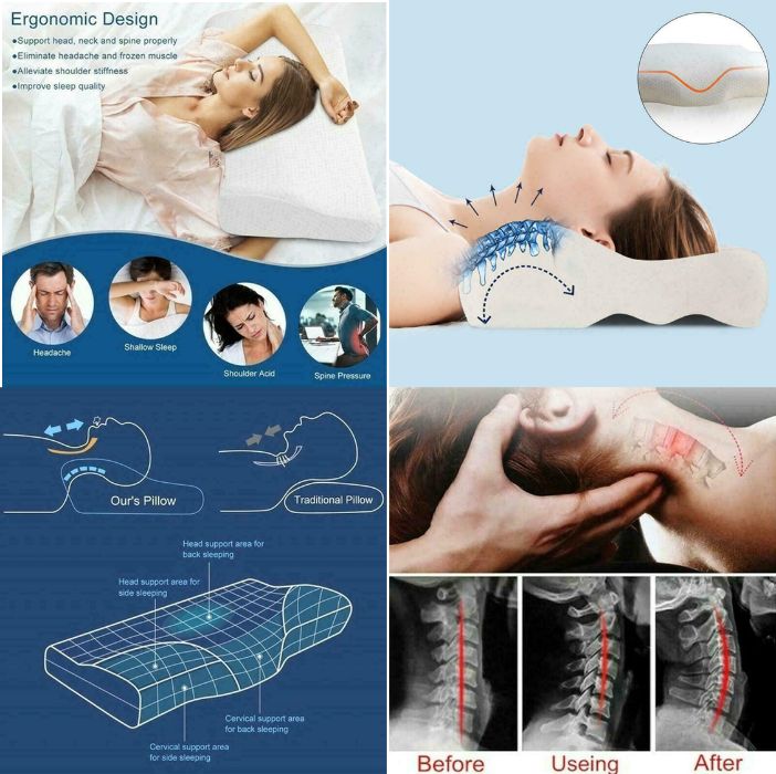 Perna cu memorie pentru coloana cervicala. Noua ambalata!