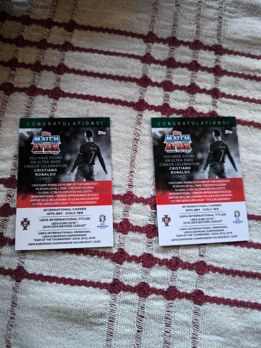 Match Attax Euro 2024 CRCC Career celebration Cristiano Ronaldo