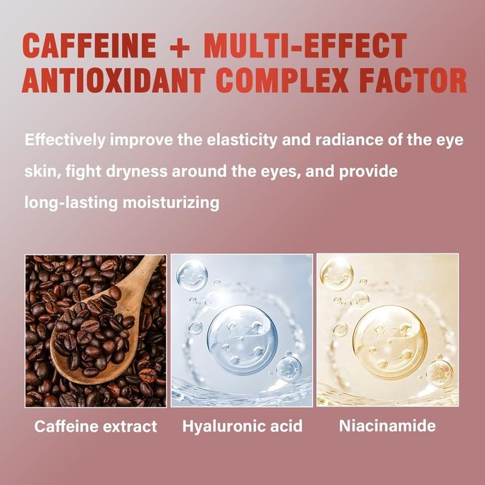 Crema contur ochi antirid cu cafeina si acid hialuronic