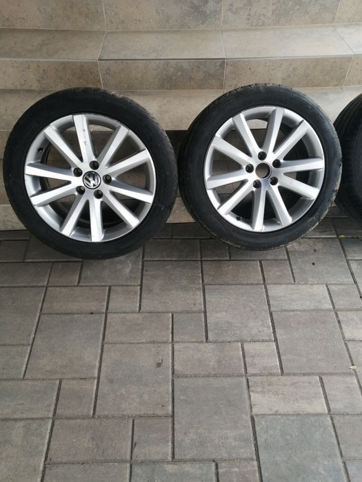 Jante R17 5x112 compatibile seat, audi, skoda au fost pe un passat b6.