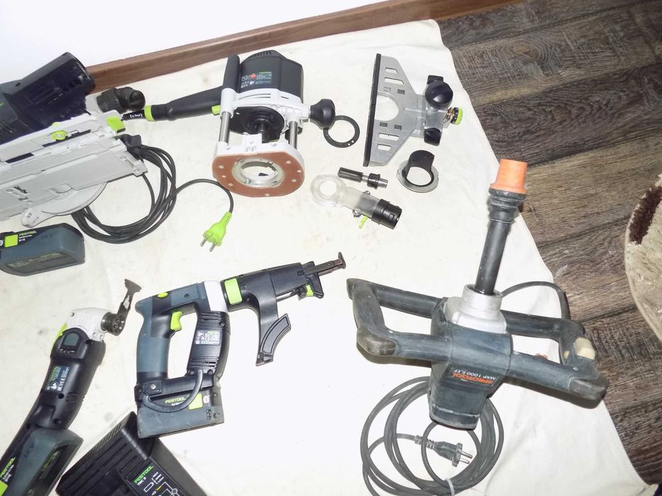 Festool HKC 55 EB , TS 55 EBQ , OF 1400 EBQ  , OSC 18 , Protool MXP 1000 E EF