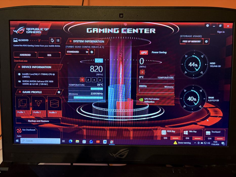 Vand laptop gaming asus rog strix