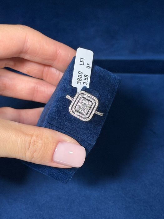 Inel aur 18K 3.58gr diamante