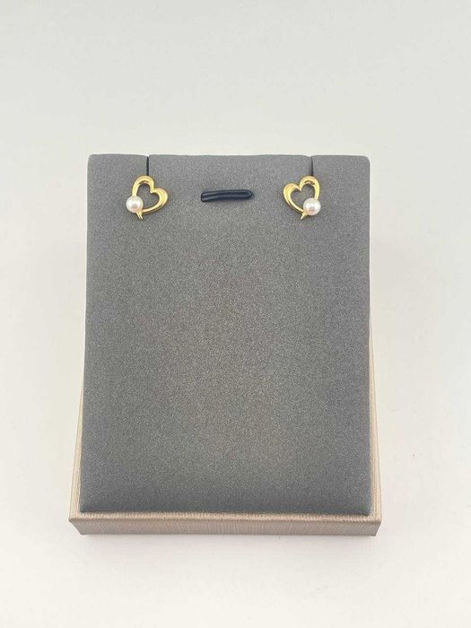 Серьги Сердце с Жемчугом