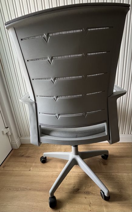 Set 2 scaune birou gri, design modern