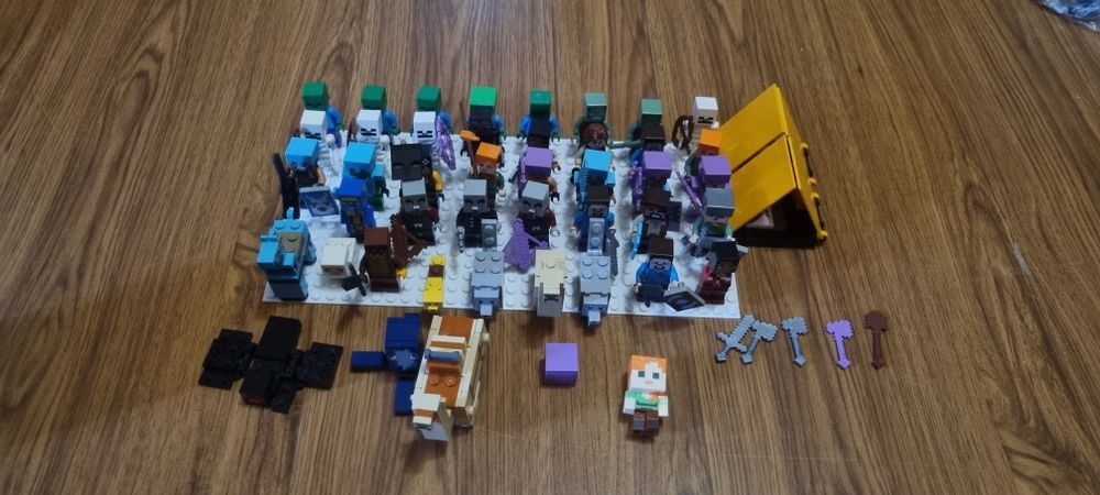 Lot figurine lego minecraft