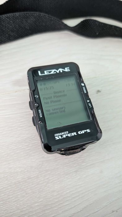 Lezyne Enhanced Super GPS + Garmin HRM1-  STRAVA