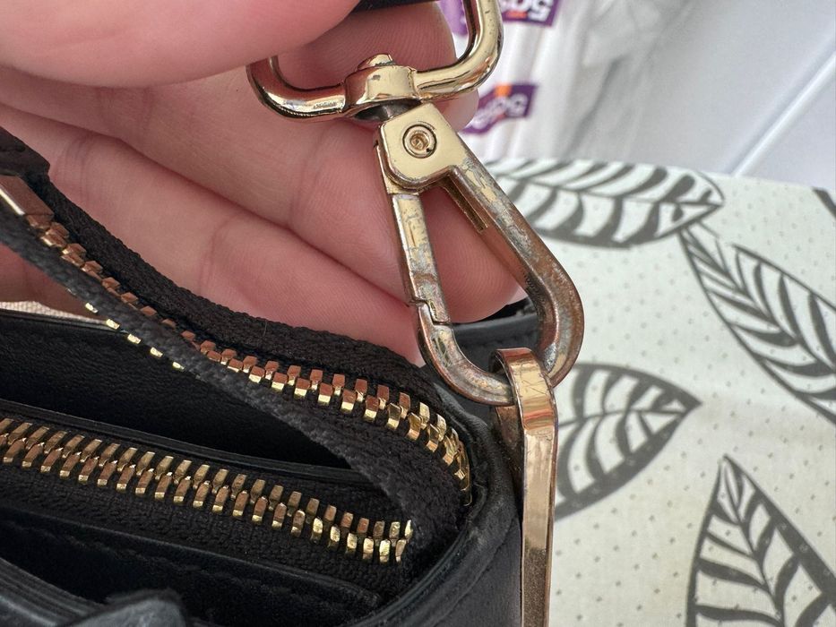 Geanta Musette piele neagta