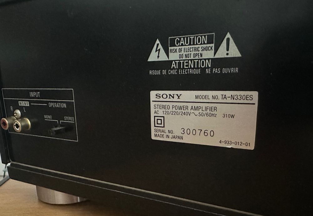 Sony TA-n330ES - висок клас стерео усилвател - Made in Japan