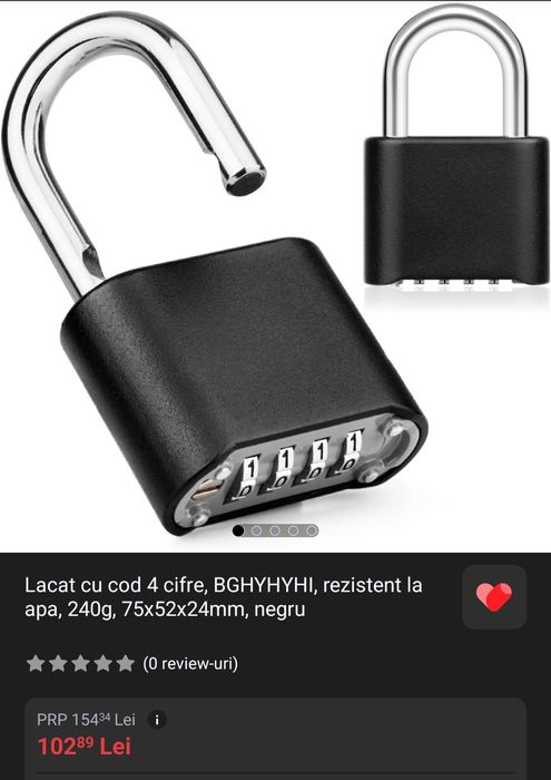 Lacăt magnetic fără cheie 60% REDUCERE