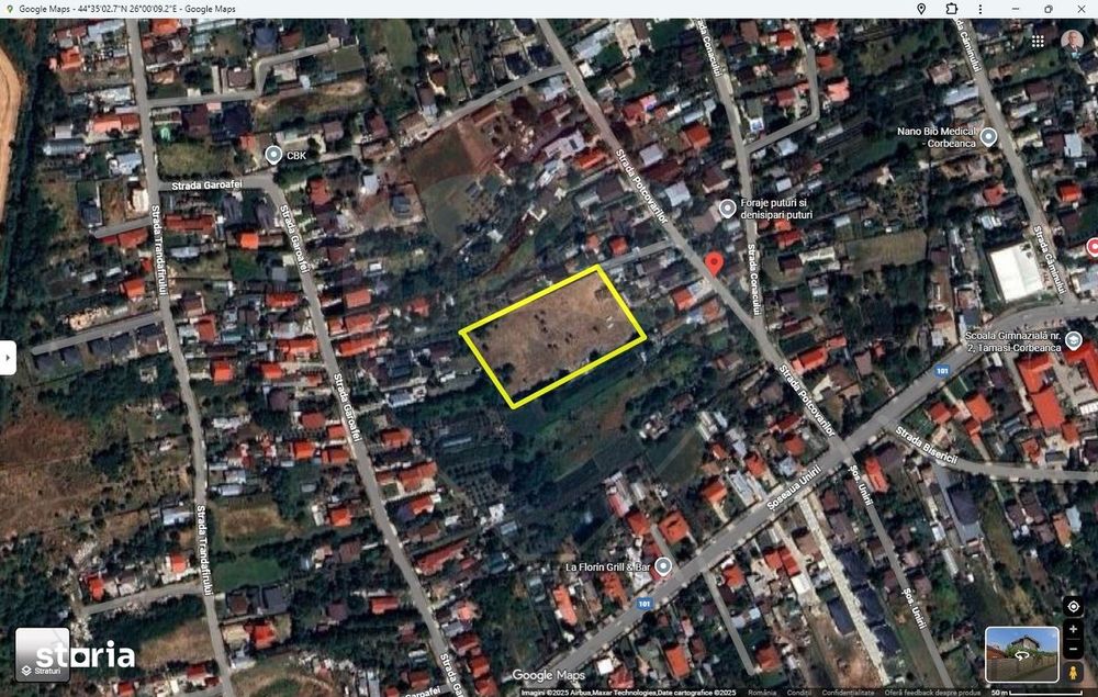 Teren Intravilan 6,122mp Corbeanca / Tamasi