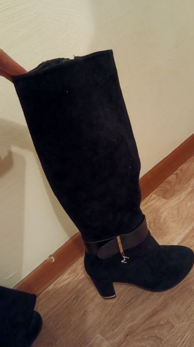 Сапоги женские черные