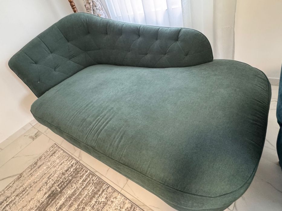 Recamier Canapea Dreapta Retro 206 x 116 Cm Natürlich