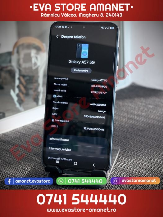 SAMSUNG Galaxy A57 5G Navy 128GB 8GB RAM Dual SIM Battery Life 100%